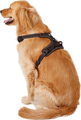 Show full view: Chai's Choice Premium Outdoor Adventure 3M Polyester Reflective Front Clip Dog Harness, Chocolate, X-Large: 32 to 42-in chest slide 4 of 12