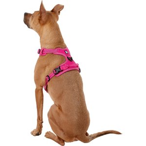 Chai's Choice Premium Outdoor Adventure 3M Polyester Reflective Front Clip Dog Harness, Fuchsia, Large: 27 to 32-in chest