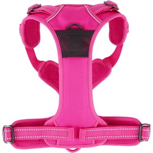 Chai's Choice Premium Outdoor Adventure 3M Polyester Reflective Front Clip Dog Harness, Fuchsia, Large: 27 to 32-in chest