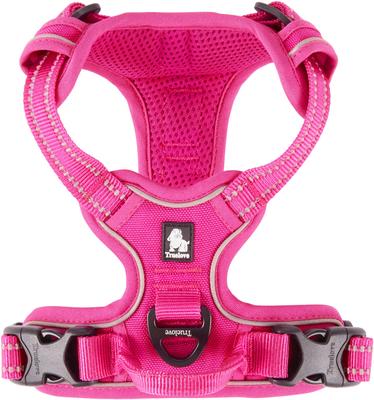 Show full view: Chai's Choice Premium Outdoor Adventure 3M Polyester Reflective Front Clip Dog Harness, Fuchsia, X-Small: 13 to 17-in chest slide 6 of 12