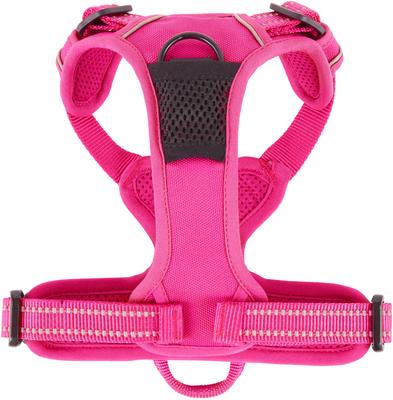 Show full view: Chai's Choice Premium Outdoor Adventure 3M Polyester Reflective Front Clip Dog Harness, Fuchsia, X-Small: 13 to 17-in chest slide 7 of 12