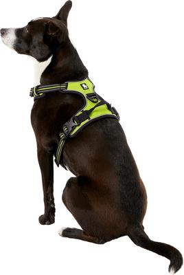 Show full view: Chai's Choice Premium Outdoor Adventure 3M Polyester Reflective Front Clip Dog Harness, Green, Large: 27 to 32-in chest slide 4 of 12