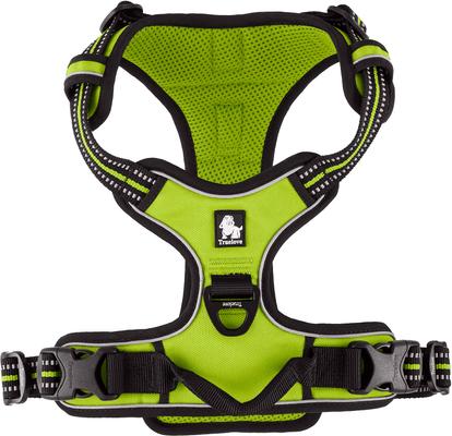 Show full view: Chai's Choice Premium Outdoor Adventure 3M Polyester Reflective Front Clip Dog Harness, Green, Large: 27 to 32-in chest slide 6 of 12