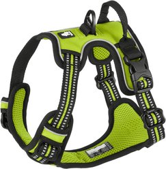 Chai's Choice Premium Outdoor Adventure 3M Polyester Reflective Front Clip Dog Harness, Green, Small: 17 to 22-in chest