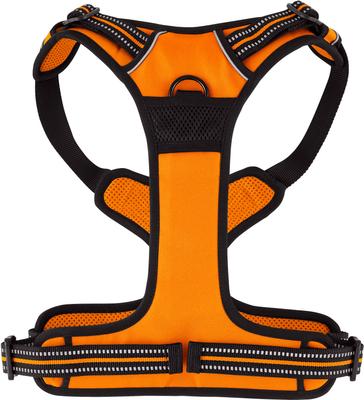 Show full view: Chai's Choice Premium Outdoor Adventure 3M Polyester Reflective Front Clip Dog Harness, Orange, X-Large: 32 to 42-in chest slide 7 of 12
