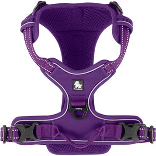 Chai's Choice Premium Outdoor Adventure 3M Polyester Reflective Front Clip Dog Harness, Purple, Large: 27 to 32-in chest slide 6 of 7