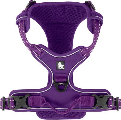 Show full view: Chai's Choice Premium Outdoor Adventure 3M Polyester Reflective Front Clip Dog Harness, Purple, Large: 27 to 32-in chest slide 7 of 13