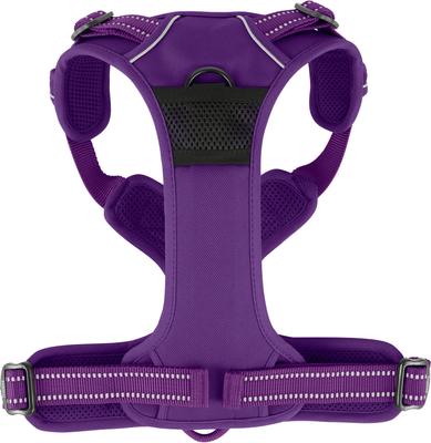 Show full view: Chai's Choice Premium Outdoor Adventure 3M Polyester Reflective Front Clip Dog Harness, Purple, Large: 27 to 32-in chest slide 8 of 13