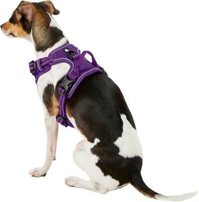 Show full view: Chai's Choice Premium Outdoor Adventure 3M Polyester Reflective Front Clip Dog Harness, Purple, Small: 17 to 22-in chest slide 4 of 12