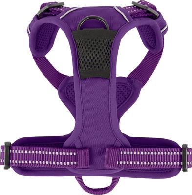 Show full view: Chai's Choice Premium Outdoor Adventure 3M Polyester Reflective Front Clip Dog Harness, Purple, X-Small: 13 to 17-in chest slide 7 of 12