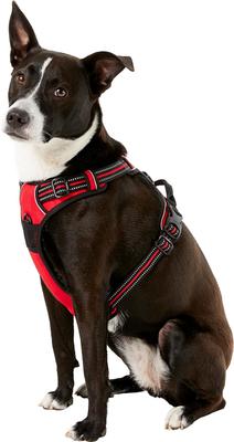 Show full view: Chai's Choice Premium Outdoor Adventure 3M Polyester Reflective Front Clip Dog Harness, Red, Large: 27 to 32-in chest slide 3 of 12