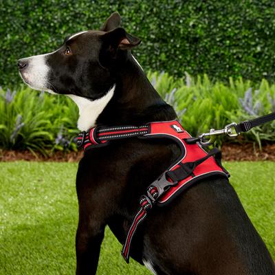 Show full view: Chai's Choice Premium Outdoor Adventure 3M Polyester Reflective Front Clip Dog Harness, Red, Large: 27 to 32-in chest slide 5 of 12