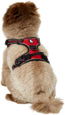 Show full view: Chai's Choice Premium Outdoor Adventure 3M Polyester Reflective Front Clip Dog Harness, Red, Medium: 22 to 27-in chest slide 4 of 12