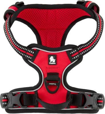 Show full view: Chai's Choice Premium Outdoor Adventure 3M Polyester Reflective Front Clip Dog Harness, Red, Small: 17 to 22-in chest slide 7 of 13