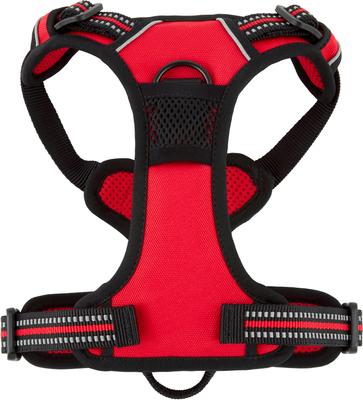 Show full view: Chai's Choice Premium Outdoor Adventure 3M Polyester Reflective Front Clip Dog Harness, Red, Small: 17 to 22-in chest slide 8 of 13