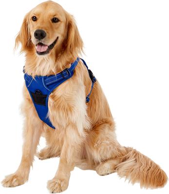 Show full view: Chai's Choice Premium Outdoor Adventure 3M Polyester Reflective Front Clip Dog Harness, Royal Blue, X-Large: 32 to 42-in chest slide 3 of 12