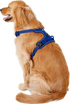 Show full view: Chai's Choice Premium Outdoor Adventure 3M Polyester Reflective Front Clip Dog Harness, Royal Blue, X-Large: 32 to 42-in chest slide 4 of 12