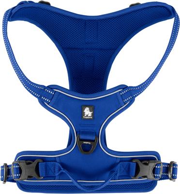 Show full view: Chai's Choice Premium Outdoor Adventure 3M Polyester Reflective Front Clip Dog Harness, Royal Blue, X-Large: 32 to 42-in chest slide 6 of 12