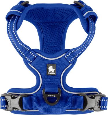 Show full view: Chai's Choice Premium Outdoor Adventure 3M Polyester Reflective Front Clip Dog Harness, Royal Blue, X-Small: 13 to 17-in chest slide 6 of 12