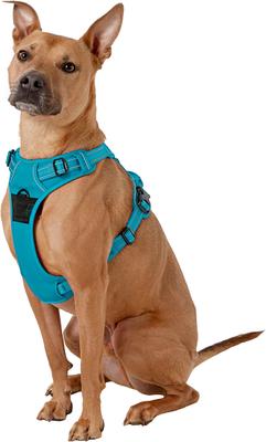 Show full view: Chai's Choice Premium Outdoor Adventure 3M Polyester Reflective Front Clip Dog Harness, Teal Blue, Large: 27 to 32-in chest slide 3 of 12