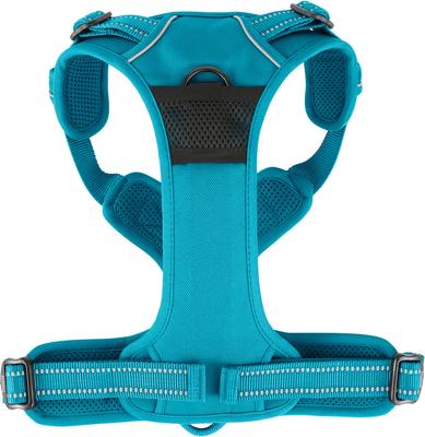 Show full view: Chai's Choice Premium Outdoor Adventure 3M Polyester Reflective Front Clip Dog Harness, Teal Blue, Large: 27 to 32-in chest slide 7 of 12
