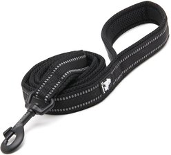 Chai's Choice Premium Outdoor Adventure Padded 3M Polyester Reflective Dog Leash, Black, 6.5-ft long, 1-in wide slide 1 of 3