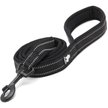 Show in main carousel: Chai's Choice Premium Outdoor Adventure Padded 3M Polyester Reflective Dog Leash, Black, 6.5-ft long, 1-in wide slide 1 of 6