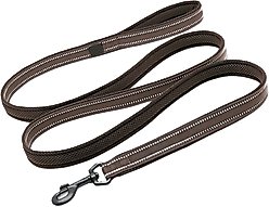 Chai's Choice Premium Outdoor Adventure Padded 3M Polyester Reflective Dog Leash, Chocolate, 6.5-ft long, 4/5-in wide slide 2 of 3