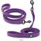 Show in main carousel: Chai's Choice Premium Outdoor Adventure Padded 3M Polyester Reflective Dog Leash, Purple, 6.5-ft long, 4/5-in wide slide 4 of 8
