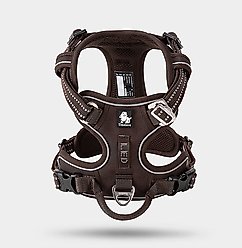 Chai's Choice Premium Quick Release Outdoor Adventure 3M Polyester Reflective Front Clip Dog Harness, Large, Chocolate slide 2 of 6