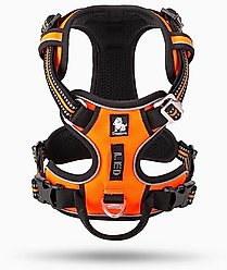 Chai's Choice Premium Quick Release Outdoor Adventure 3M Polyester Reflective Front Clip Dog Harness, Medium, Orange slide 2 of 6