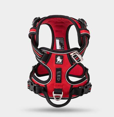 Show full view: Chai's Choice Premium Quick Release Outdoor Adventure 3M Polyester Reflective Front Clip Dog Harness, Small, Red slide 2 of 9
