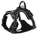 Chai's Choice Premium Quick Release Outdoor Adventure 3M Polyester Reflective Front Clip Dog Harness, X-Large, Black