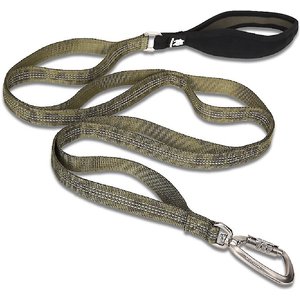 Chai's Choice Premium Trail Runner Multi Handle Heavy Duty Training Polyester Reflective Dog Leash, Army Green, Medium: 4.5-ft long, 4/5-in wide