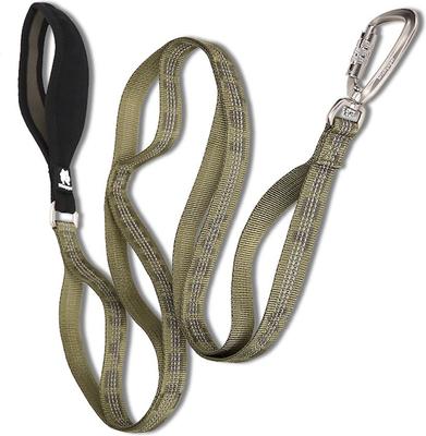 Show full view: Chai's Choice Premium Trail Runner Multi Handle Heavy Duty Training Polyester Reflective Dog Leash, Army Green, Medium: 4.5-ft long, 4/5-in wide slide 4 of 8