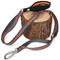 Show in main carousel: Chai's Choice Premium Trail Runner Multi Handle Heavy Duty Training Polyester Reflective Dog Leash, Gray/Orange, Large: 4.5-ft long, 1-in wide slide 3 of 7