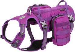 Chai's Choice Rover Scout High-Performance Tactical Military Backpack Waterproof Dog Harness, Purple, Large: 27 to 32-in chest