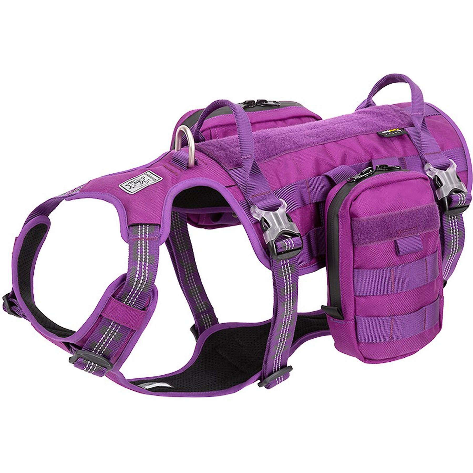 Chai's Choice Rover Scout High-Performance Tactical Military Backpack Waterproof Dog Harness, Purple, Large: 27 to 32-in chest