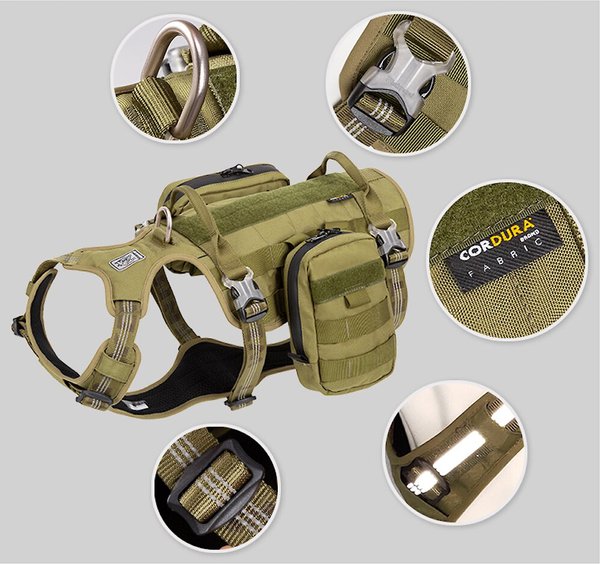 Chai's Choice Rover Scout High-Performance Tactical Military Backpack Waterproof Dog Harness