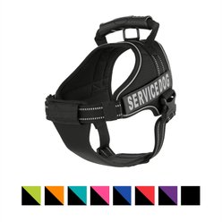 Chai's Choice Service Dog Harness, Black, Large: 25 to 33.5-in chest