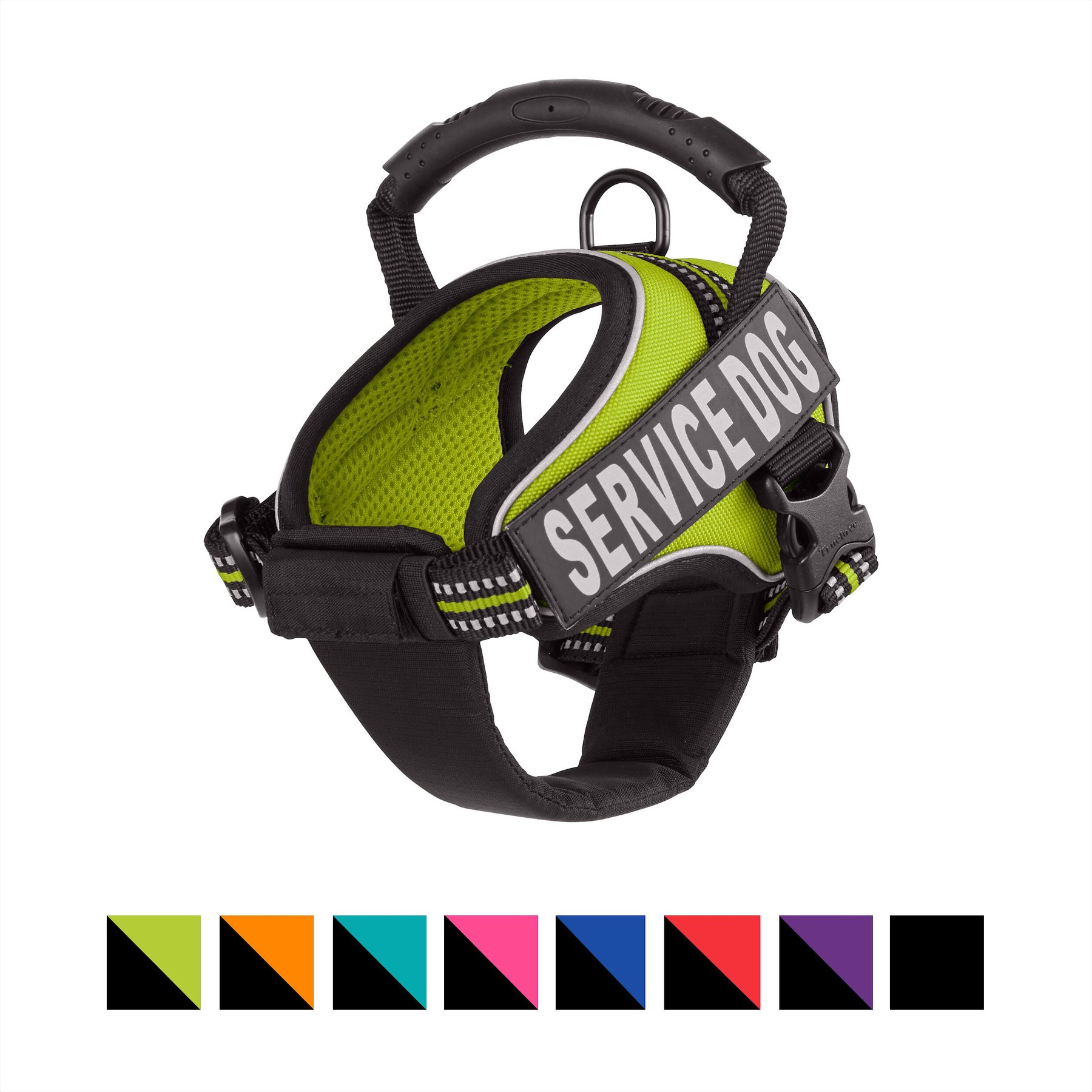 Chai's Choice Service Dog Harness, Lemon Lime, X-Small: 16 to 21-in chest