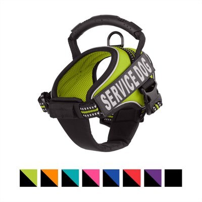 Chai's Choice Chai's Choice Service Dog Harness, Lemon Lime, X-Small: 16 to 21-in chest