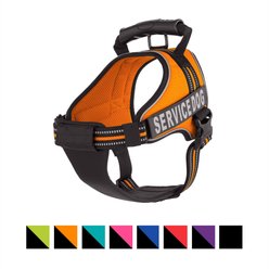 Chai's Choice Service Dog Harness, Orange, Large: 25 to 33.5-in chest