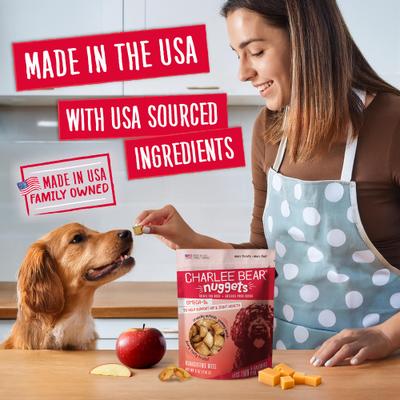 Show full view: Charlee Bear Nuggets Bearcuterie Bites Crunchy Dog Treats, 6-oz bag slide 5 of 10