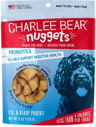 Charlee Bear Nuggets PB & Beary Parfait Crunchy Dog Treats, 6-oz bag