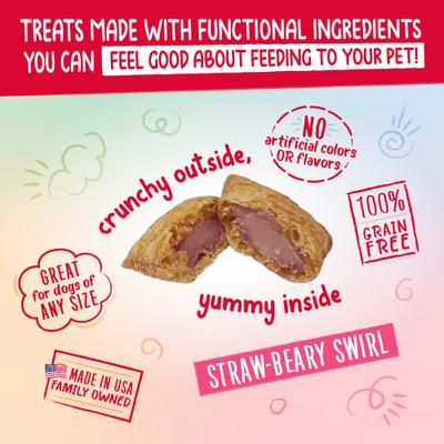 Show full view: Charlee Bear Nuggets Strawbeary Swirl Crunchy Dog Treats, 6-oz bag slide 7 of 11