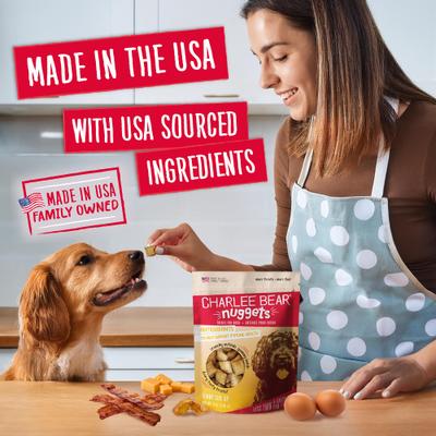 Show full view: Charlee Bear Nuggets Sunny Side Up Crunchy Dog Treats, 6-oz bag slide 6 of 11