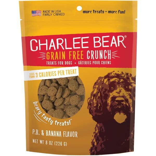 Charlee Bear P.B & Banana Dog Treat, 8-oz bag