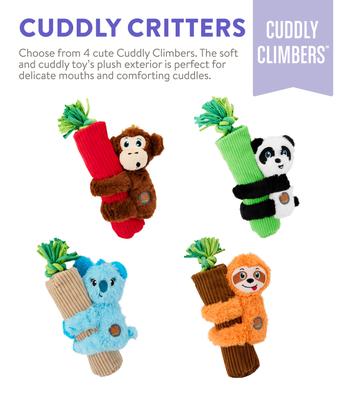 Show full view: Outward Hound Cuddly Climbers Monkey Plush Dog Toy, Brown, Small slide 6 of 9