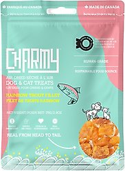 Charmy Rainbow Trout Fillet Air-Dried Dog & Cat Treats, 2.60-oz bag